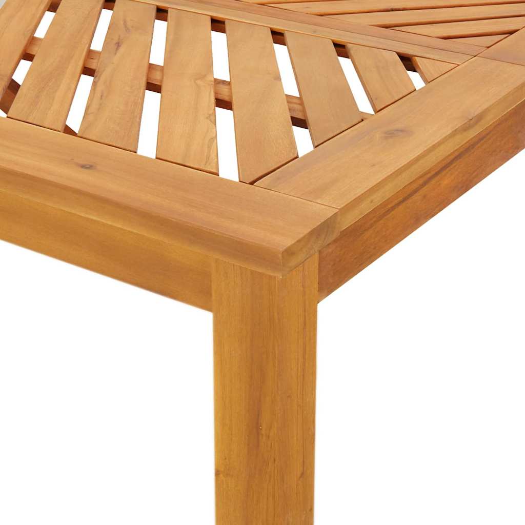 vidaXL Garden Dining Set 7 pcs Brown Solid Acacia Wood - 150 x 90 x 74 cm - 23650