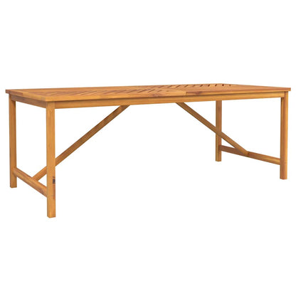 vidaXL Garden Dining Set 9 pcs Brown Solid Acacia Wood - 200 x 90 x 74 cm - 23660