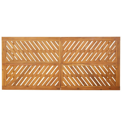 vidaXL Garden Dining Set 9 pcs Brown Solid Acacia Wood - 200 x 90 x 74 cm - 23660