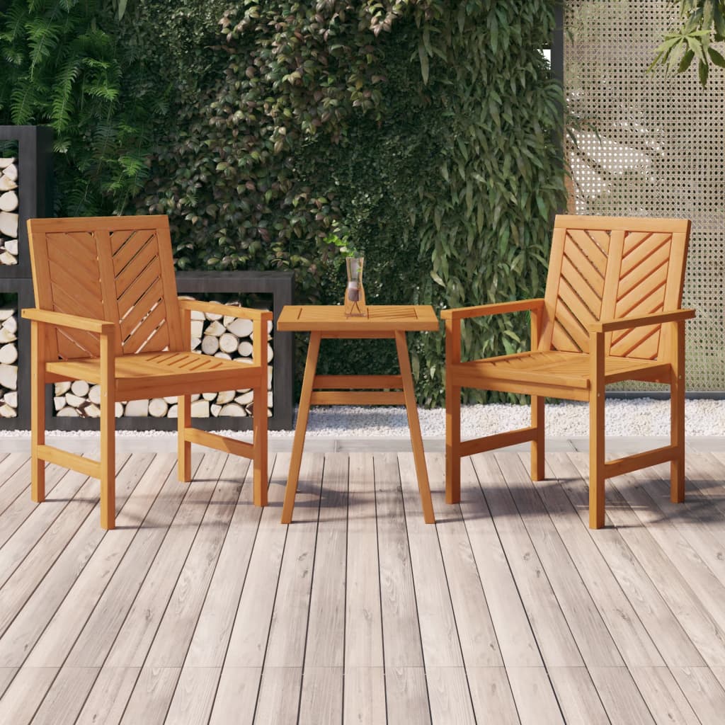 vidaXL Side Table 45x45x60 cm Solid Wood Acacia - Brown