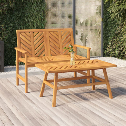 vidaXL Garden Bench 109 cm Solid Wood Acacia - Brown
