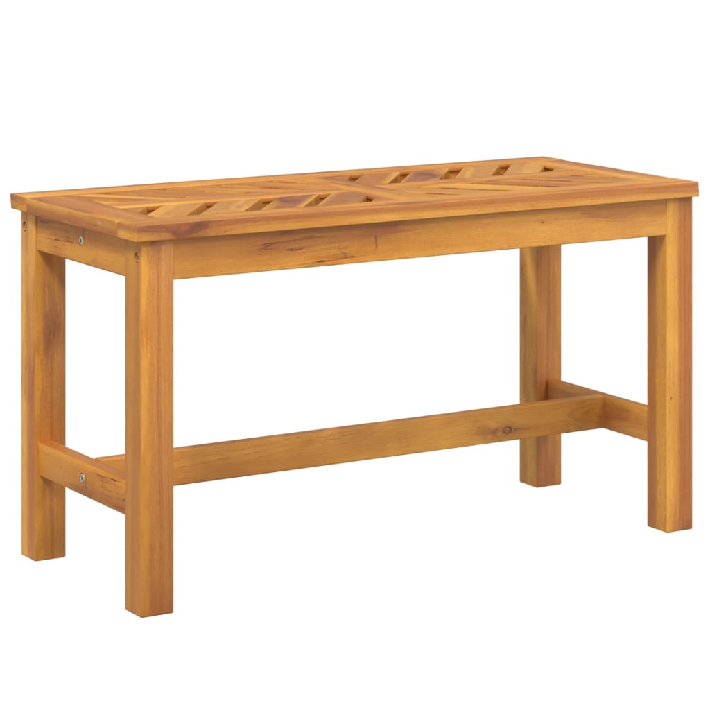 vidaXL Garden Bench 80 cm Solid Wood Acacia - Brown - 80 x 35 x 45 cm