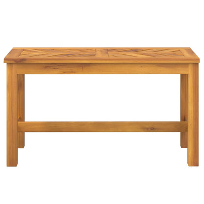 vidaXL Garden Bench 80 cm Solid Wood Acacia - Brown - 80 x 35 x 45 cm