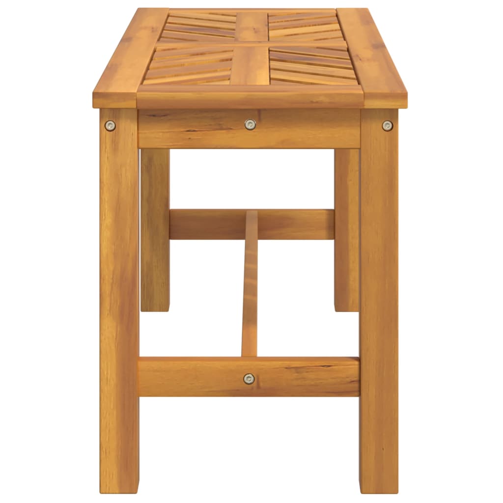 vidaXL Garden Bench 80 cm Solid Wood Acacia - Brown - 80 x 35 x 45 cm