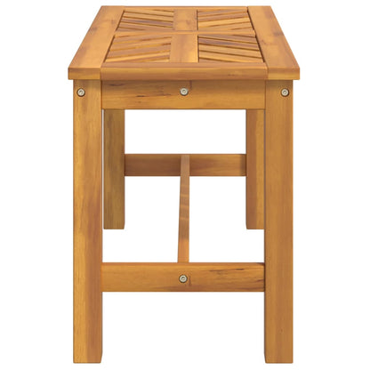vidaXL Garden Bench 80 cm Solid Wood Acacia - Brown - 80 x 35 x 45 cm