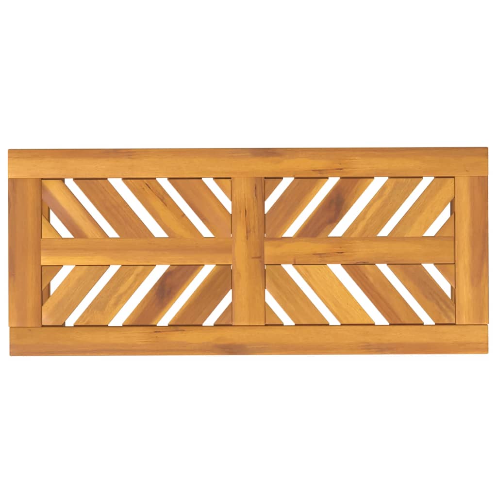 vidaXL Garden Bench 80 cm Solid Wood Acacia - Brown - 80 x 35 x 45 cm