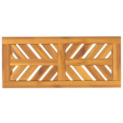 vidaXL Garden Bench 80 cm Solid Wood Acacia - Brown - 80 x 35 x 45 cm