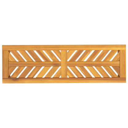 vidaXL Garden Bench 110 cm Solid Wood Acacia - Brown - 110 x 35 x 45 cm
