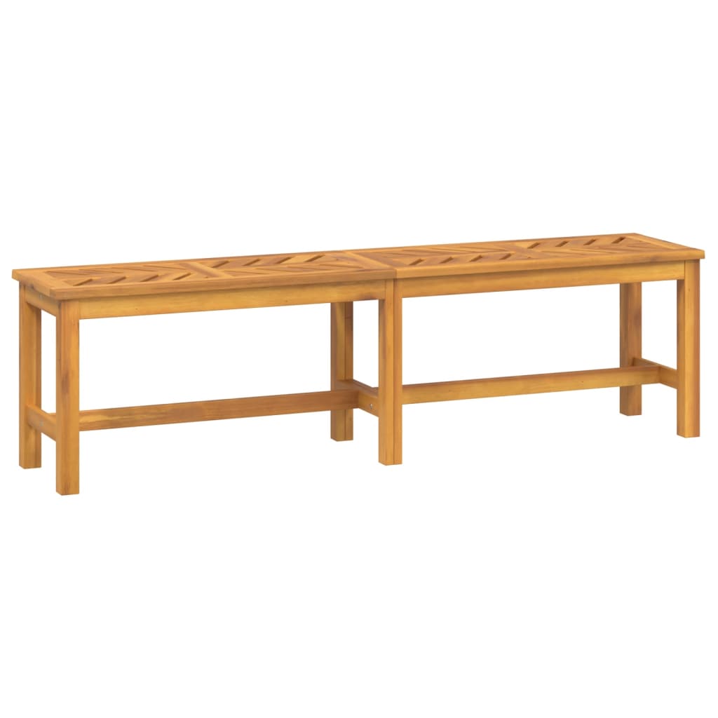 vidaXL Garden Bench 150 cm Solid Wood Acacia - Brown - 150 x 35 x 45 cm