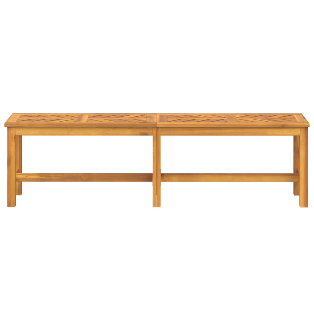vidaXL Garden Bench 150 cm Solid Wood Acacia - Brown - 150 x 35 x 45 cm