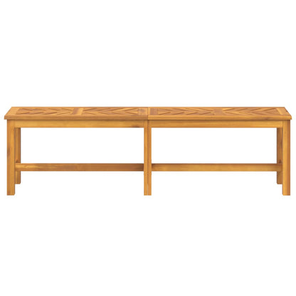 vidaXL Garden Bench 150 cm Solid Wood Acacia - Brown - 150 x 35 x 45 cm