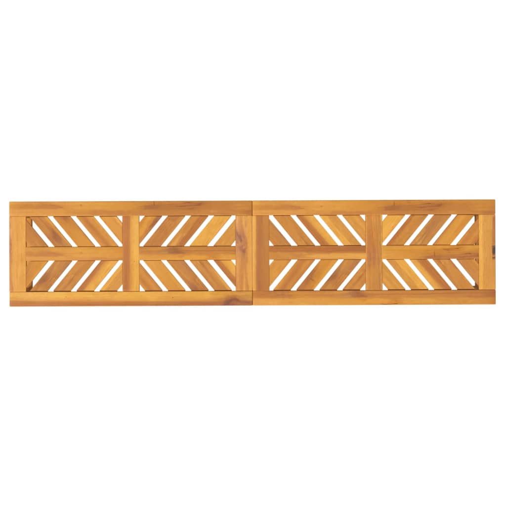 vidaXL Garden Bench 150 cm Solid Wood Acacia - Brown - 150 x 35 x 45 cm