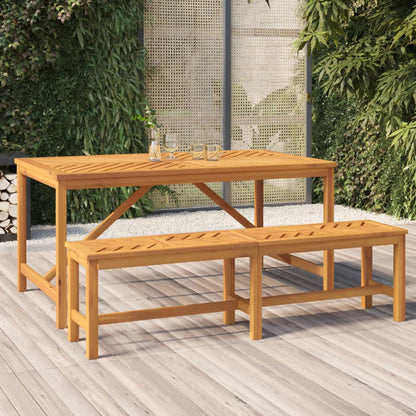 vidaXL Garden Bench 150 cm Solid Wood Acacia - Brown - 150 x 35 x 45 cm