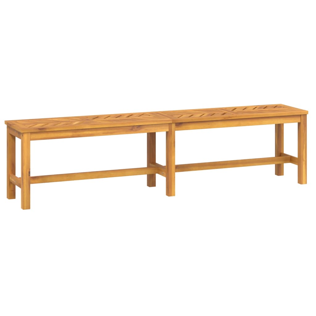 vidaXL Garden Bench 180 cm Solid Wood Acacia - Brown - 180 x 35 x 45 cm