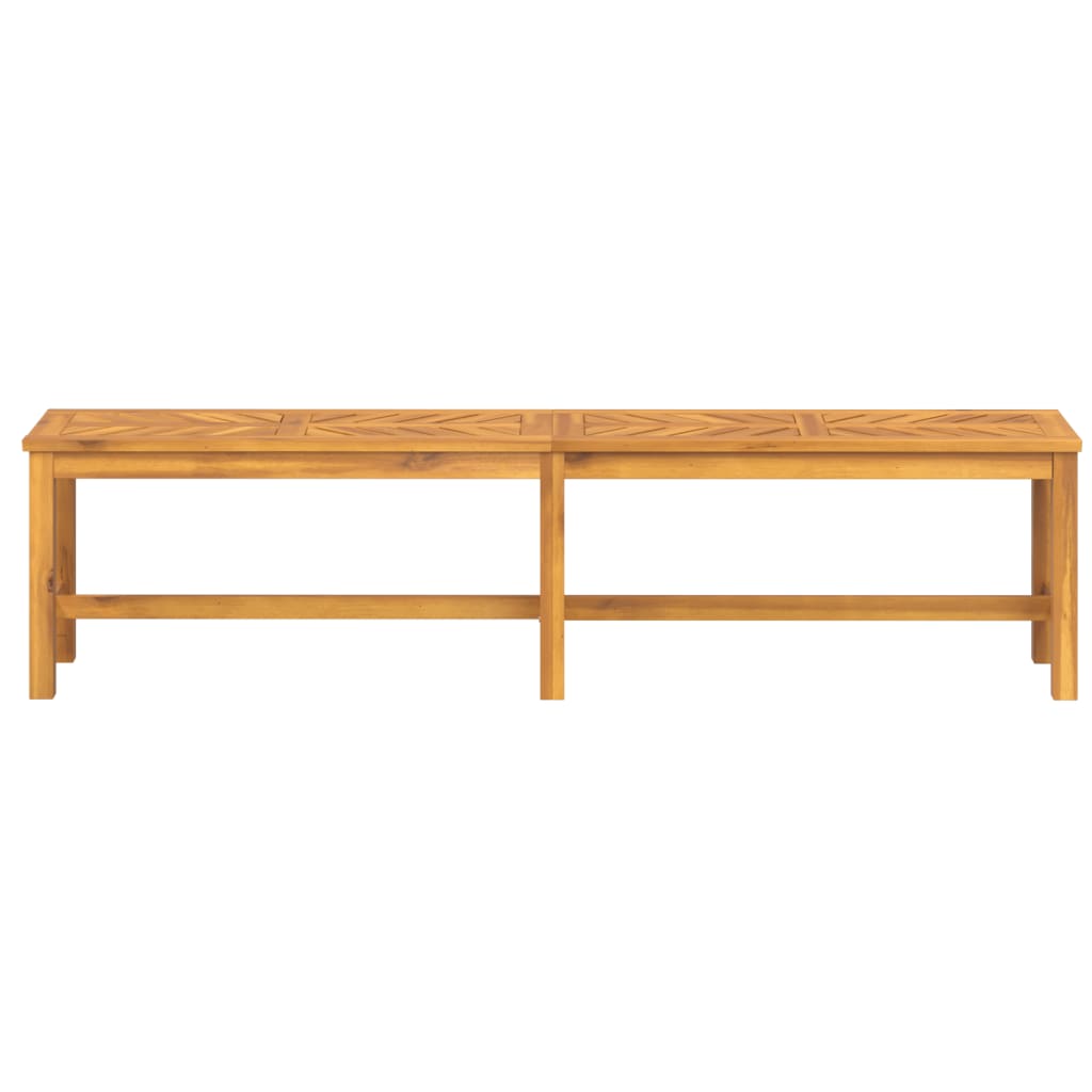 vidaXL Garden Bench 180 cm Solid Wood Acacia - Brown - 180 x 35 x 45 cm