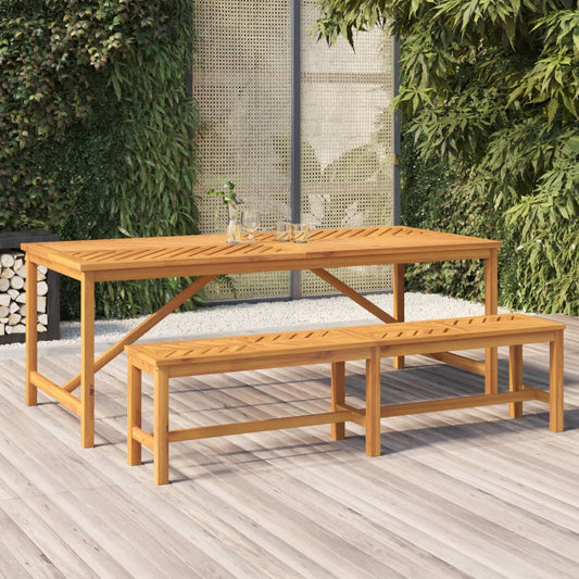 vidaXL Garden Bench 180 cm Solid Wood Acacia - Brown - 180 x 35 x 45 cm