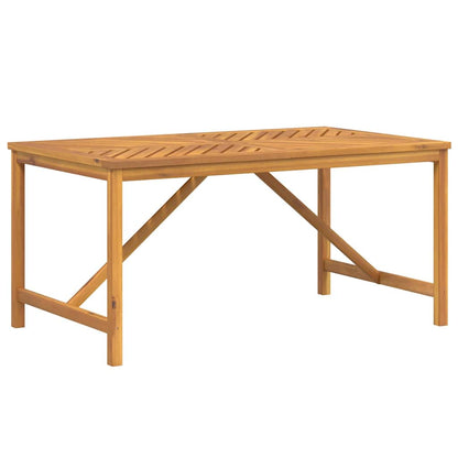 vidaXL Garden Dining Table 150x90x74 cm Solid Wood Acacia - Brown