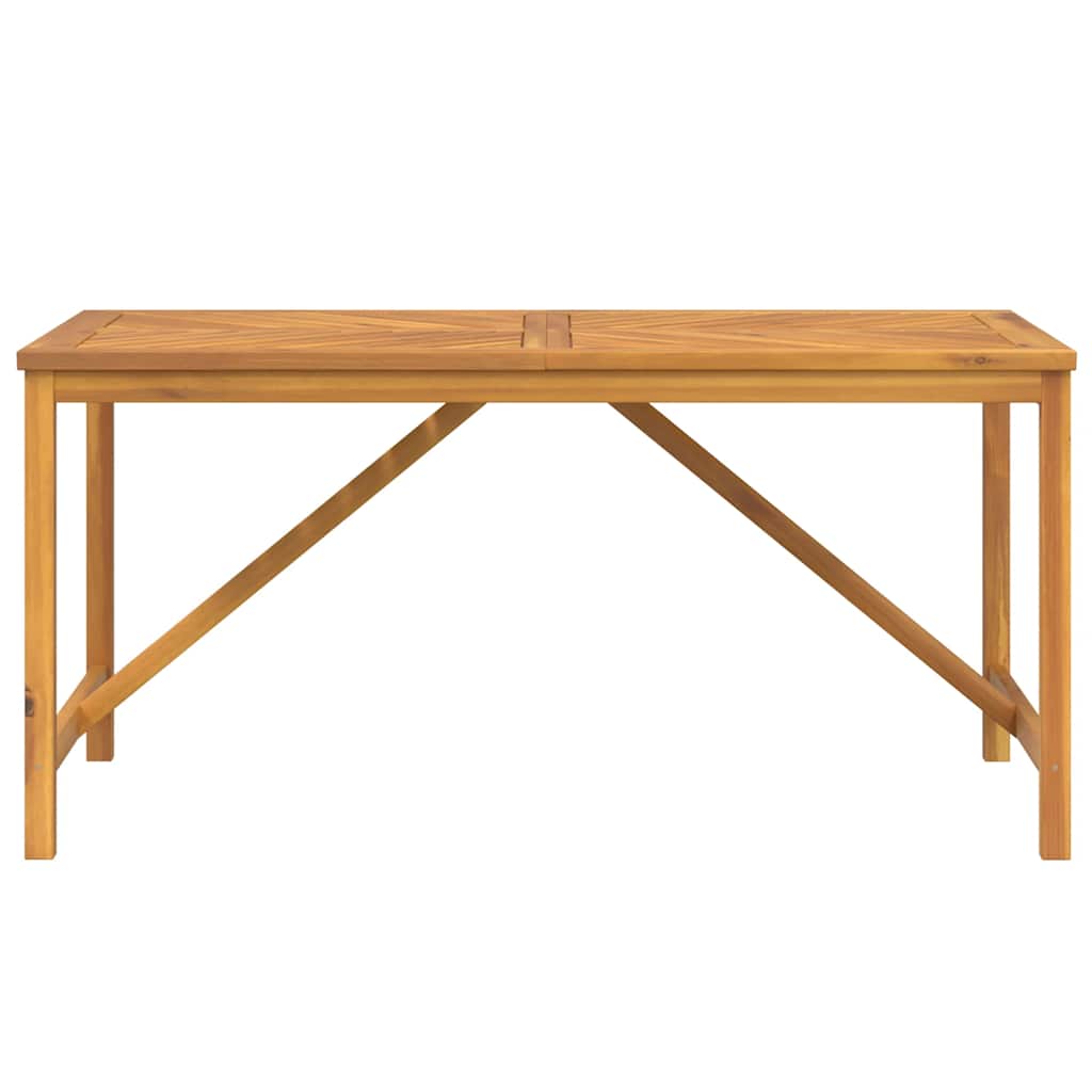 vidaXL Garden Dining Table 150x90x74 cm Solid Wood Acacia - Brown
