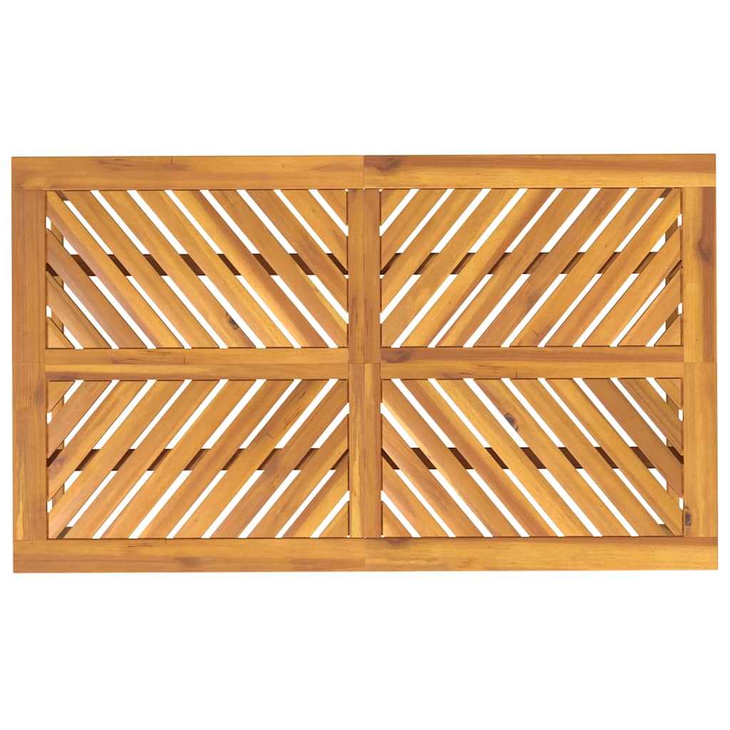 vidaXL Garden Dining Table 150x90x74 cm Solid Wood Acacia - Brown