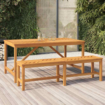 vidaXL Garden Dining Table 150x90x74 cm Solid Wood Acacia - Brown