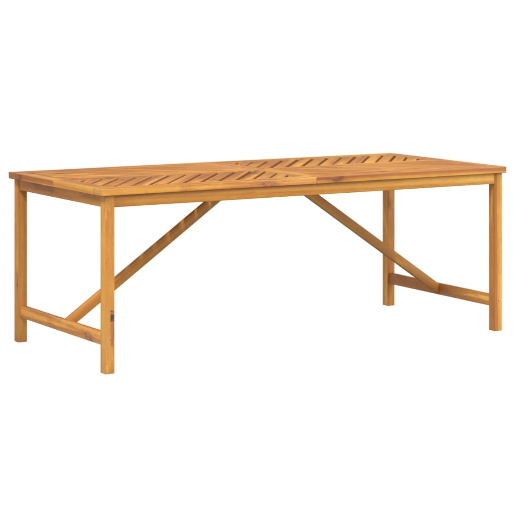 vidaXL Garden Dining Table 200x90x74 cm Solid Wood Acacia - Brown