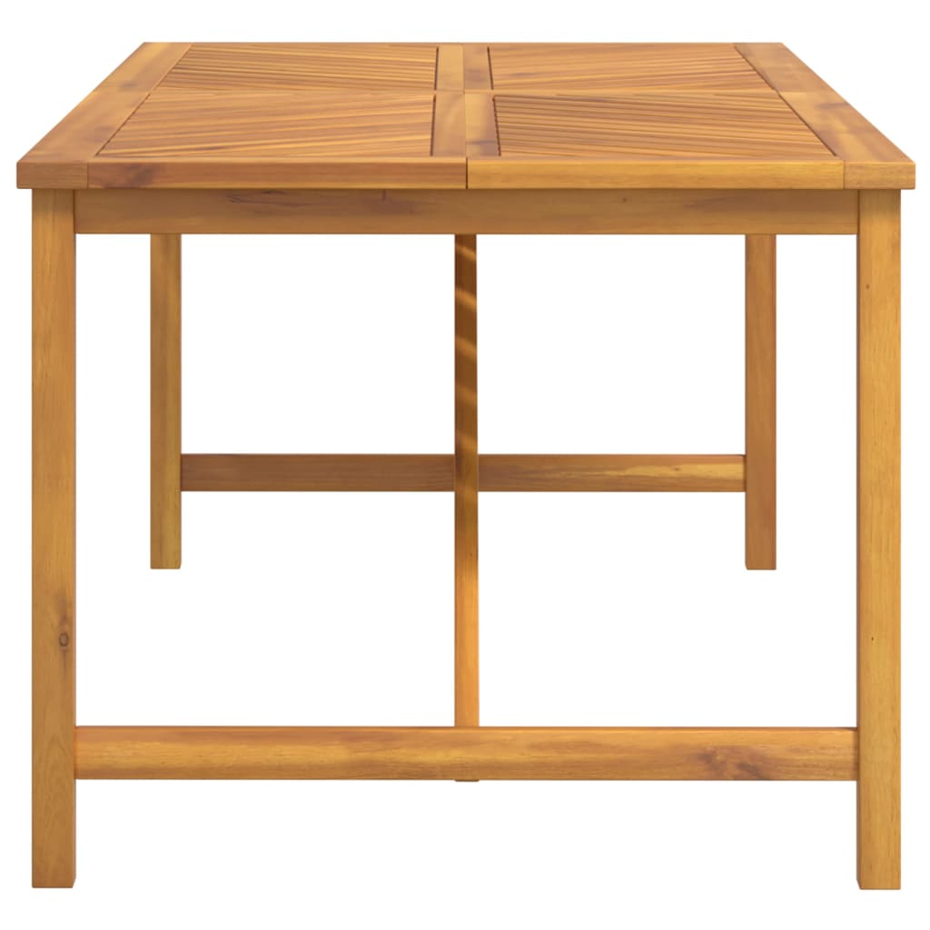 vidaXL Garden Dining Table 200x90x74 cm Solid Wood Acacia - Brown