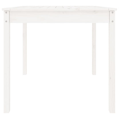 vidaXL Garden Table White 82.5x82.5x76 cm Solid Wood Pine