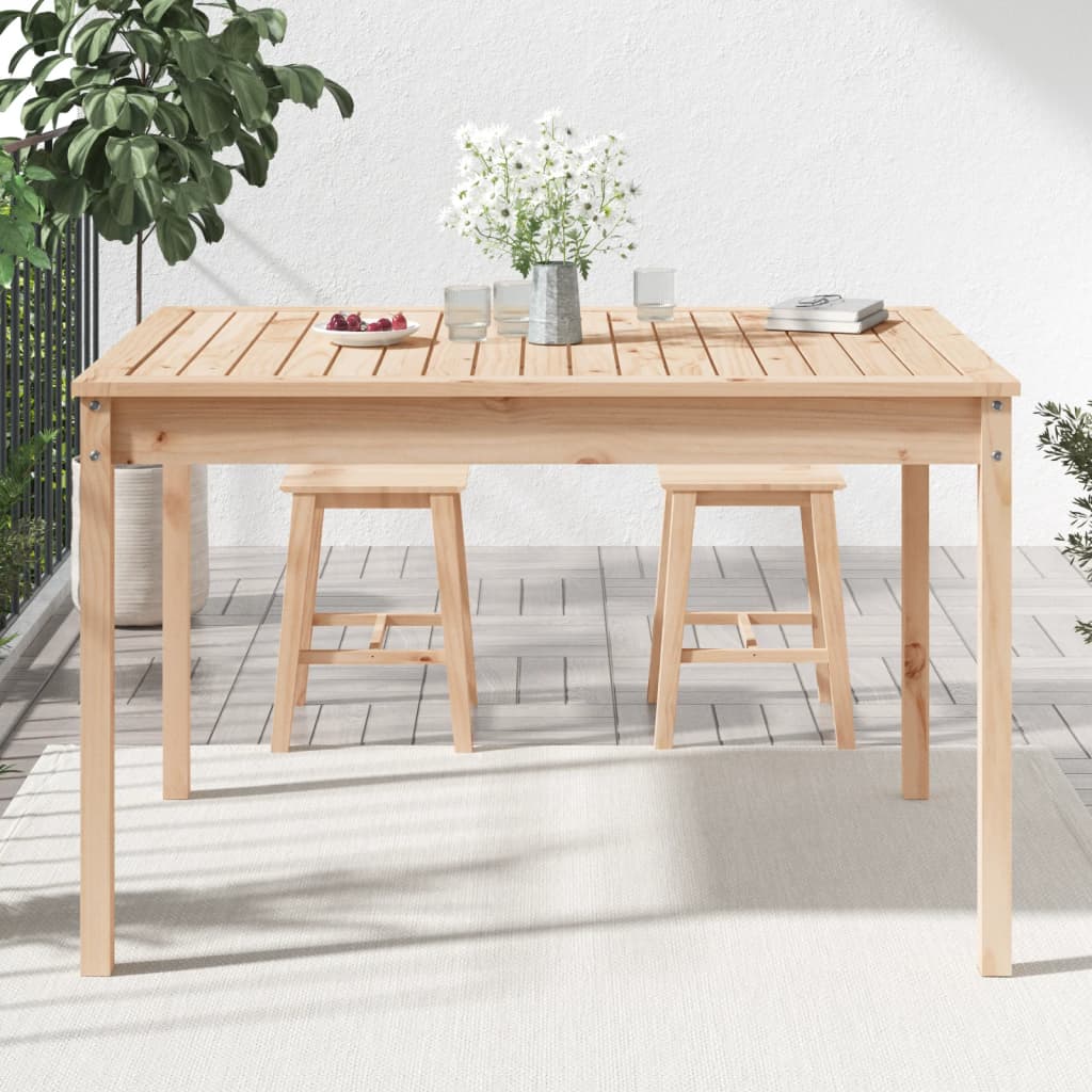 vidaXL Garden Table 121x82.5x76 cm Solid Wood Pine - Brown