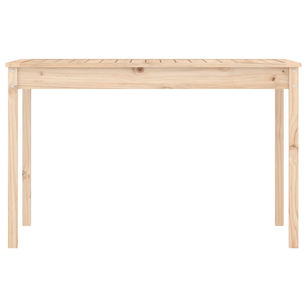 vidaXL Garden Table 121x82.5x76 cm Solid Wood Pine - Brown