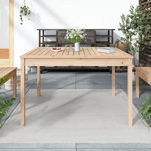 vidaXL Garden Table 121x82.5x76 cm Solid Wood Pine - Brown