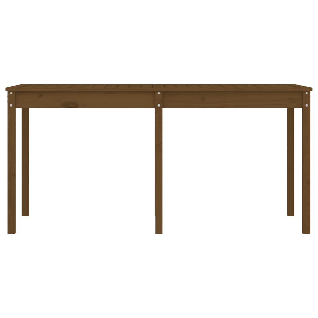 vidaXL Garden Table Honey Brown 159.5x82.5x76 cm Solid Wood Pine