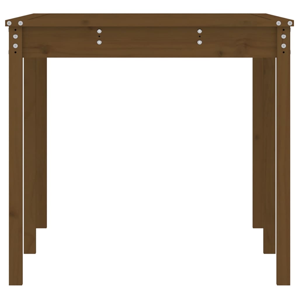 vidaXL Garden Table Honey Brown 159.5x82.5x76 cm Solid Wood Pine
