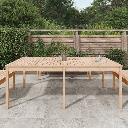 vidaXL Garden Table 203.5x100x76 cm Solid Wood Pine - Brown