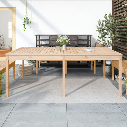 vidaXL Garden Table 203.5x100x76 cm Solid Wood Pine - Brown