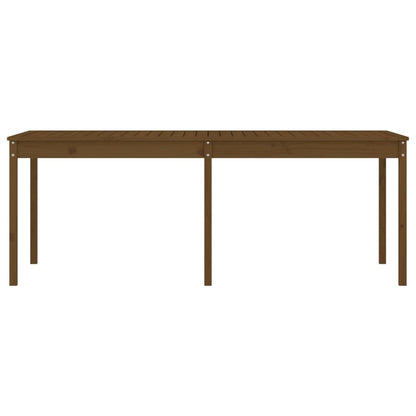 vidaXL Garden Table Honey Brown 203.5x100x76 cm Solid Wood Pine