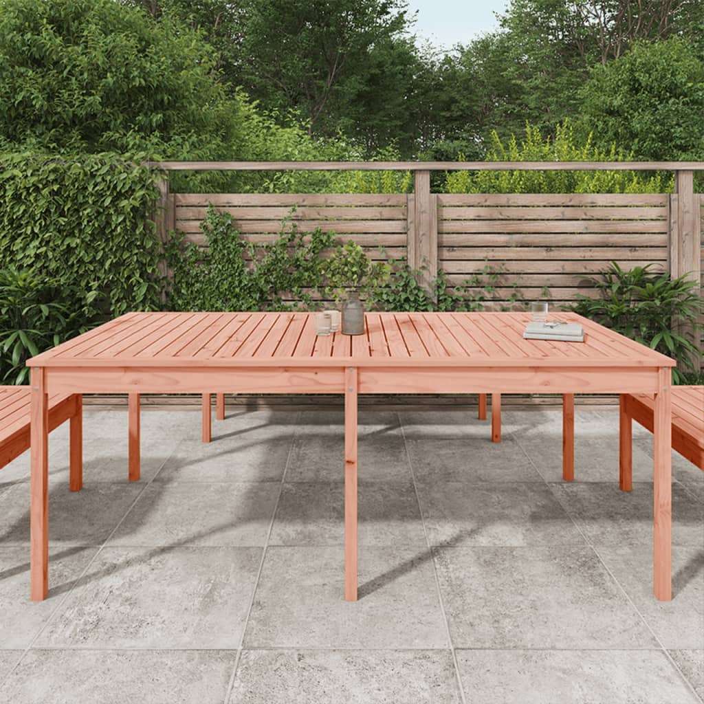 vidaXL Garden Table 203.5x100x76 cm Solid Wood Douglas - Brown