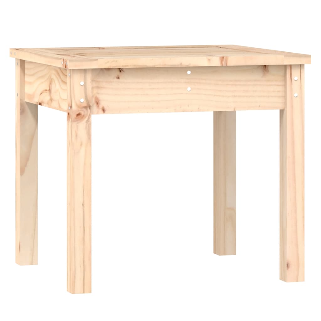 vidaXL Garden Bench | Natural pine | Solid pine wood | Compact | Simplistic - Brown - 50 x 44 x 45 cm