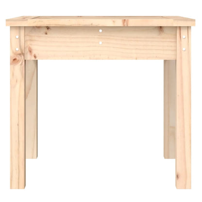 vidaXL Garden Bench | Natural pine | Solid pine wood | Compact | Simplistic - Brown - 50 x 44 x 45 cm