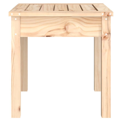 vidaXL Garden Bench | Natural pine | Solid pine wood | Compact | Simplistic - Brown - 50 x 44 x 45 cm