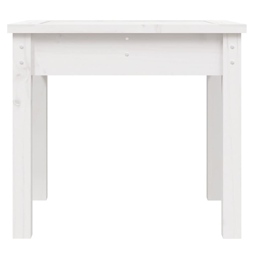 vidaXL Garden Bench White 50x44x45 cm Solid Wood Pine