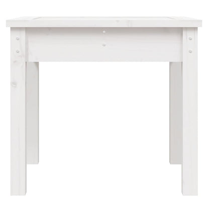 vidaXL Garden Bench White 50x44x45 cm Solid Wood Pine