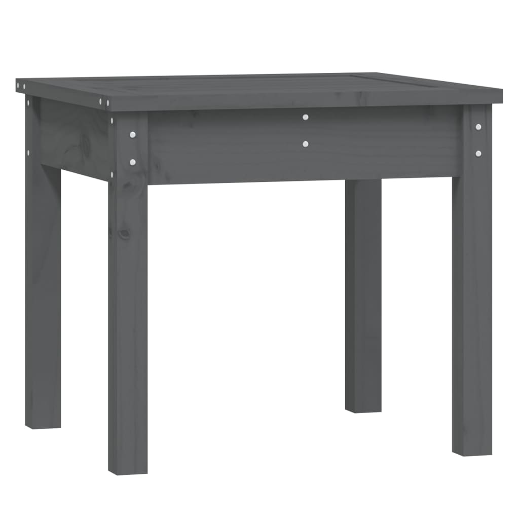 vidaXL Garden Bench | Grey | Solid Pine Wood | Standard | Durable | Garden Bench - 50 x 44 x 45 cm