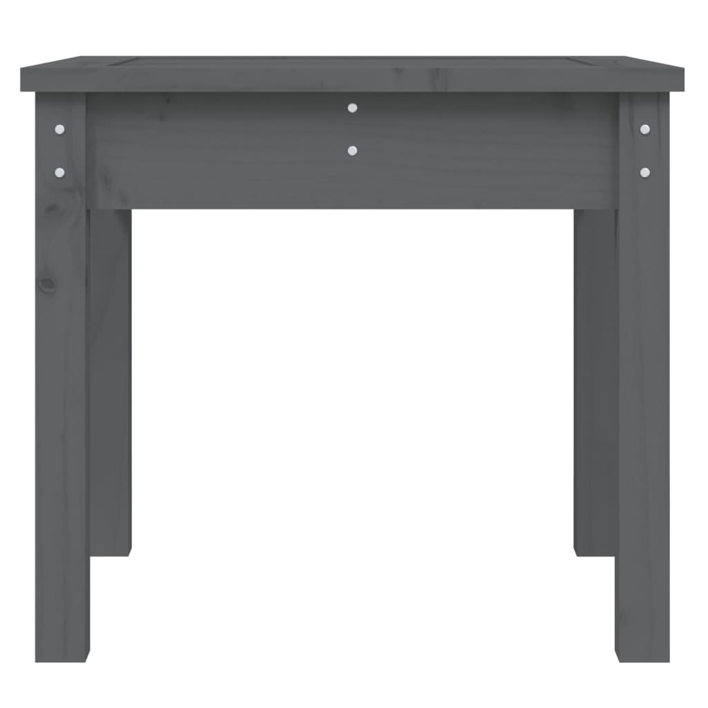 vidaXL Garden Bench | Grey | Solid Pine Wood | Standard | Durable | Garden Bench - 50 x 44 x 45 cm