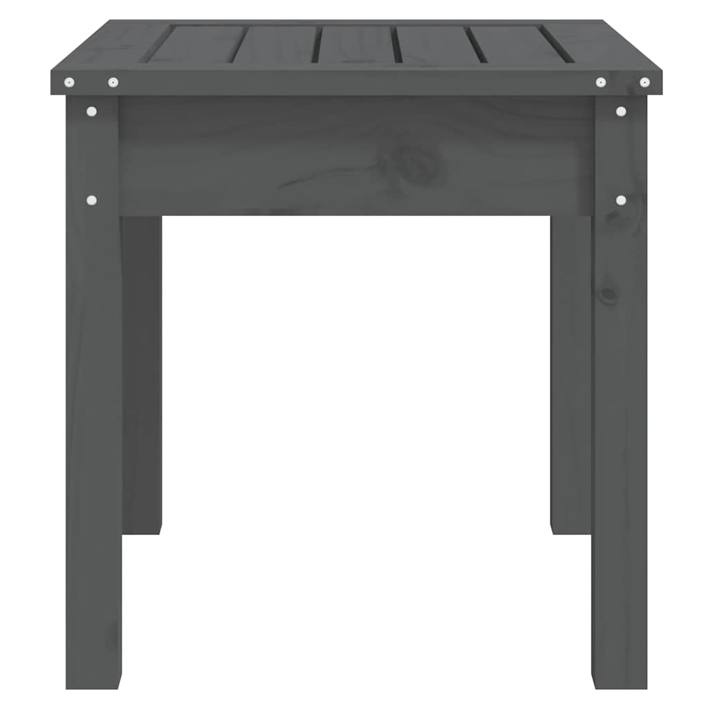 vidaXL Garden Bench | Grey | Solid Pine Wood | Standard | Durable | Garden Bench - 50 x 44 x 45 cm