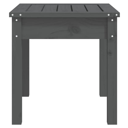 vidaXL Garden Bench | Grey | Solid Pine Wood | Standard | Durable | Garden Bench - 50 x 44 x 45 cm