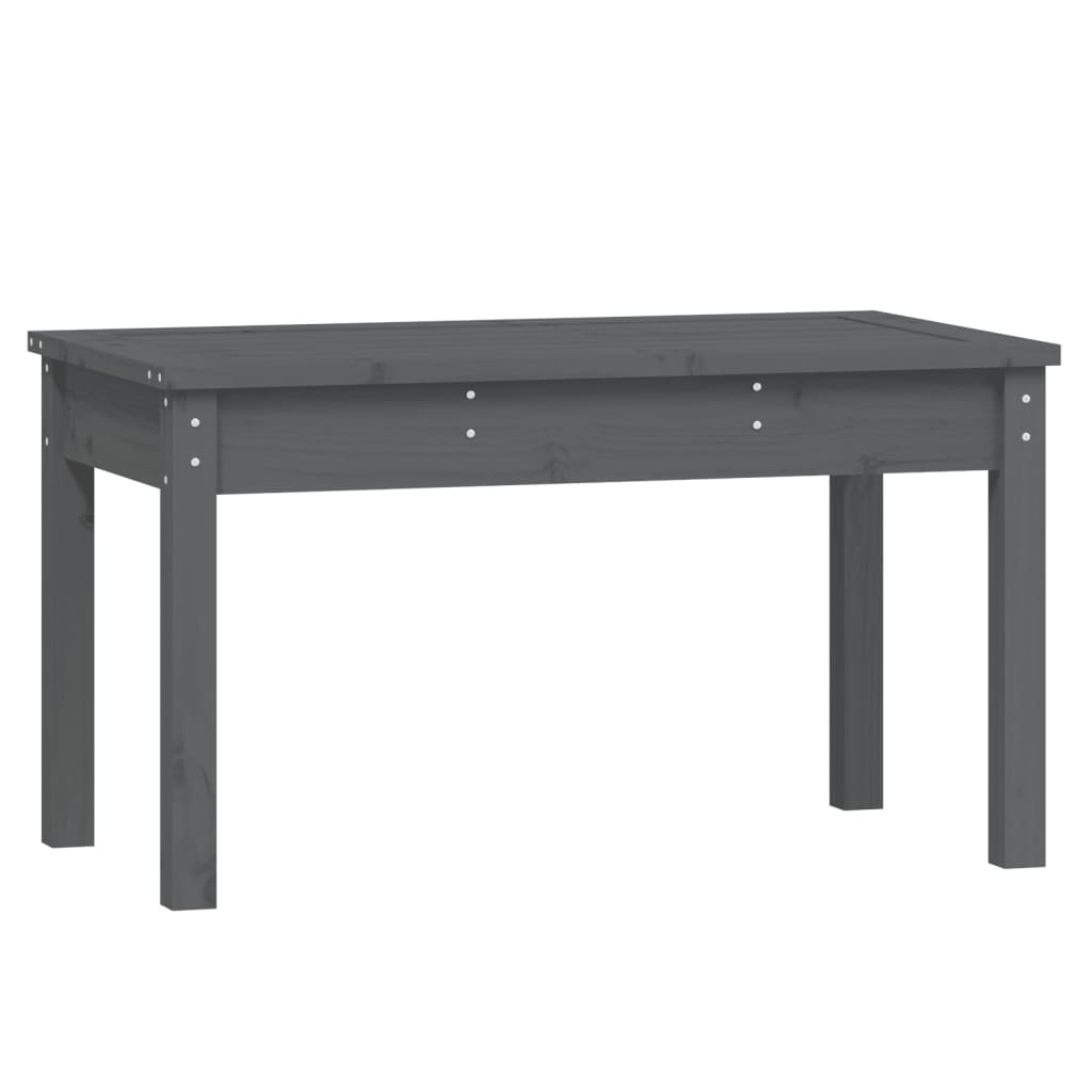 vidaXL Garden Bench Grey 80x44x45 cm Solid Wood Pine