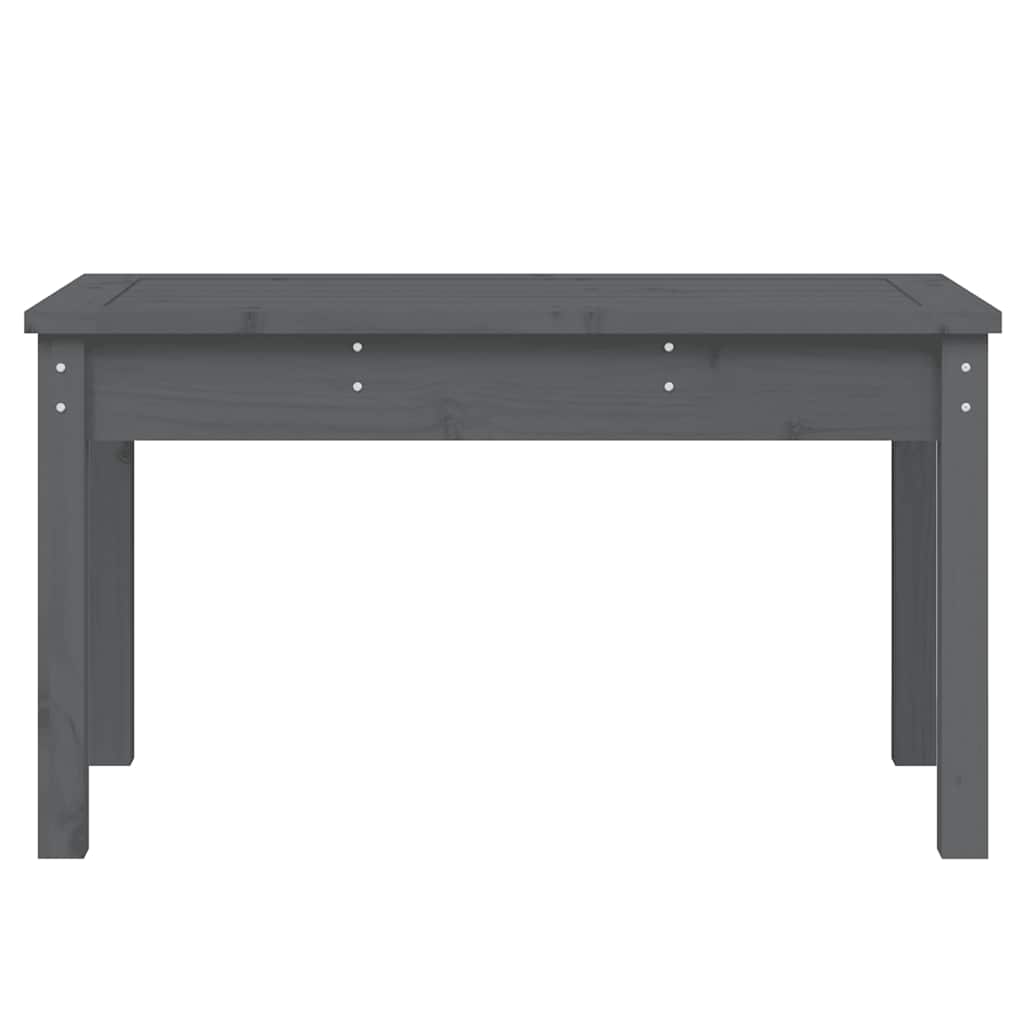 vidaXL Garden Bench Grey 80x44x45 cm Solid Wood Pine