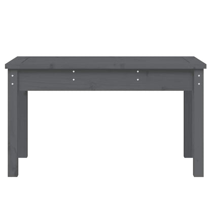 vidaXL Garden Bench Grey 80x44x45 cm Solid Wood Pine