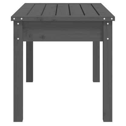 vidaXL Garden Bench Grey 80x44x45 cm Solid Wood Pine