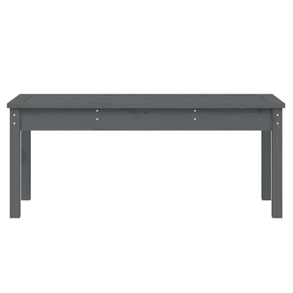 vidaXL Garden Bench Grey 109x44x45 cm Solid Wood Pine